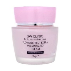 Крем для лица с цветочными экстрактами 3W Clinic Flower Effect Extra Moisturizing Cream 50гр