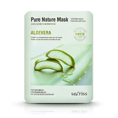 Тканевая маска для лица с алоэ Anskin Secriss Pure Nature Mask Pack-Aloevera 25мл
