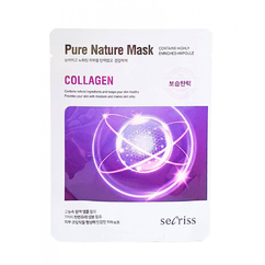 Тканевая маска для лица с коллагеном Anskin Secriss Pure Nature Mask Pack-Collagen 25мл