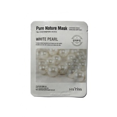 Тканевая маска для лица с жемчугом Anskin Secriss Pure Nature Mask Pack-White pearl 25мл