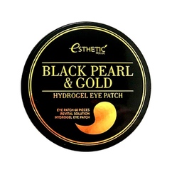 Патчи с черным жемчугом и золотом Esthetic House Black Pearl&Gold Hydrogel Eye Patch 60шт