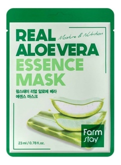Тканевая маска для лица с алоэ Farmstay Real Aloe Vera Essence Mask 23мл