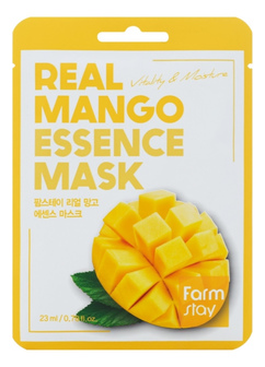 Тканевая маска для лица с манго Farmstay Real Mango Essence Mask 23мл
