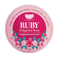 Патчи для глаз с розой Koelf Ruby Bulgarian Rose Hydro Gel Eye Patch 60шт