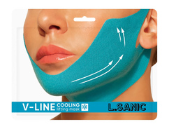 Охлаждающая маска-бандаж для лица L.Sanic V-line Cooling Lifting Face Mask 20гр