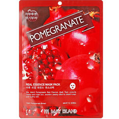 Тканевая маска для лица с гранатом Mayisland Real Essence Pomegranate Mask Pack 25мл