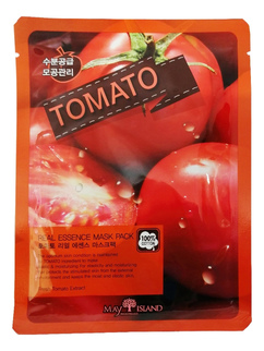 Тканевая маска для лица с томатом Mayisland Real Essence Tomato Mask Pack 25мл