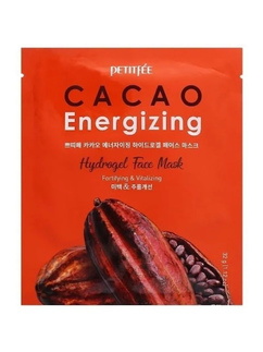 Разглаживающая гидрогелевая маска для лица с какао Petitfee Cacao Energizing Hydrogel Face Mask 32гр