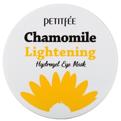 Осветляющие патчи для глаз с ромашкой Petitfee Chamomile Lightening Hydrogel Eye Mask 60шт