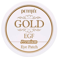 Патчи для глаз с золотом и EGF Petitfee Gold&EGF Premium Hydrogel Eye Patch 60шт