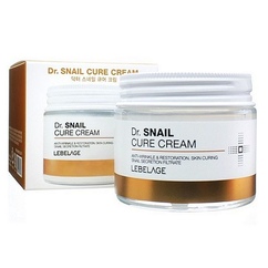 Крем для лица с муцином улитки Lebelage Dr. Snail Cure Cream 70мл