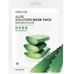 Тканевая маска для лица с алоэ Lebelage Aloe Solution Mask 23гр