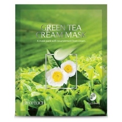 Кремовая тканевая маска с зеленым чаем Deoproce Green Tea Cream Mask 25гр