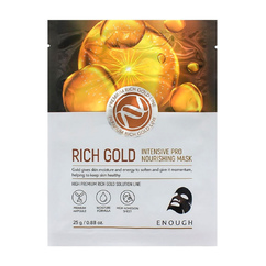 Тканевая маска с золотом Enough Rich Gold Intensive Pro Nourishing Mask 25гр